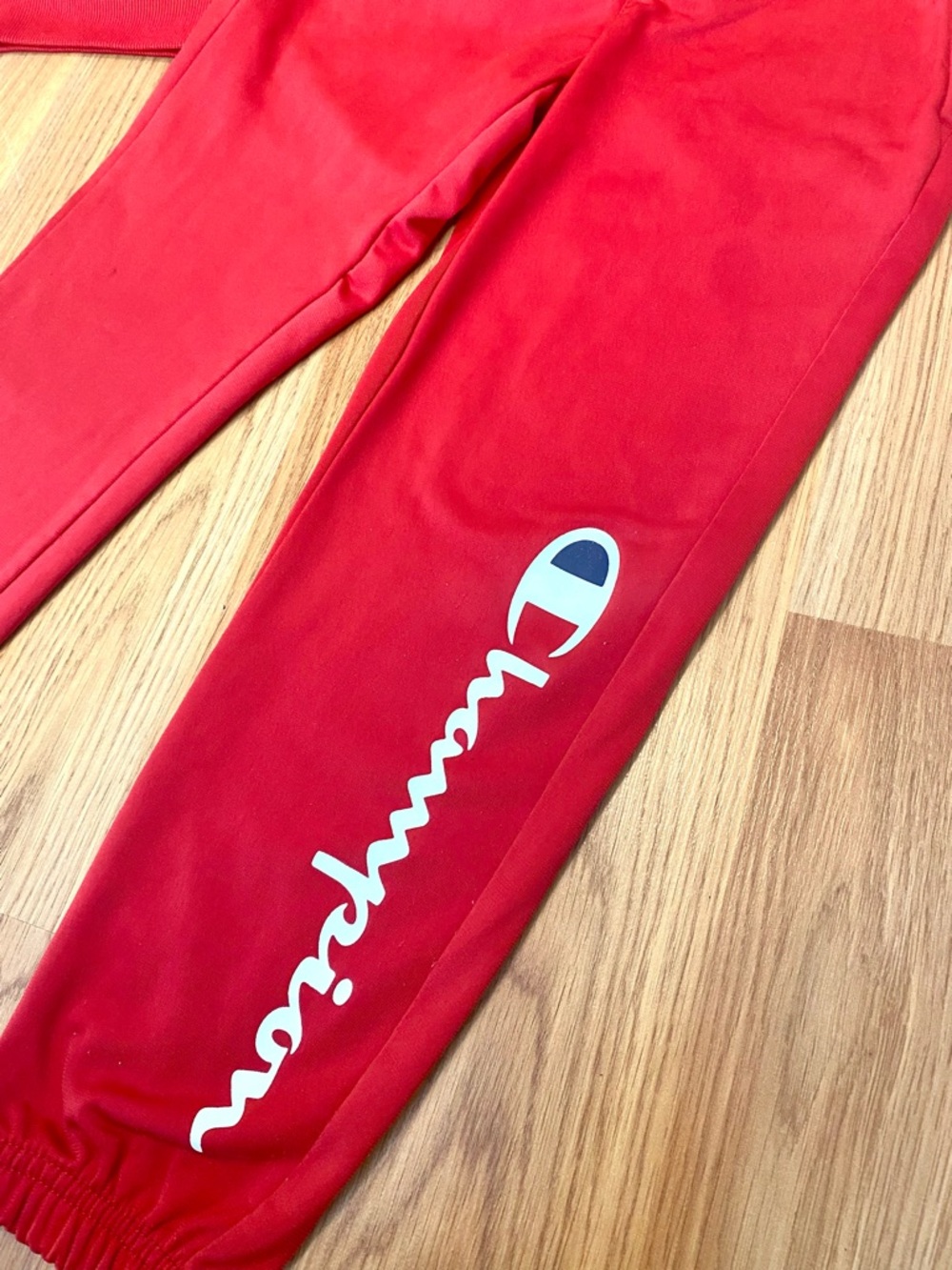 🍎 CHAMPION 2 PIECE TRACKSUIT FOR BOY SIZE 6! RED ZIP UP JACKET PANTS JOGGERS - Picture 7 of 11